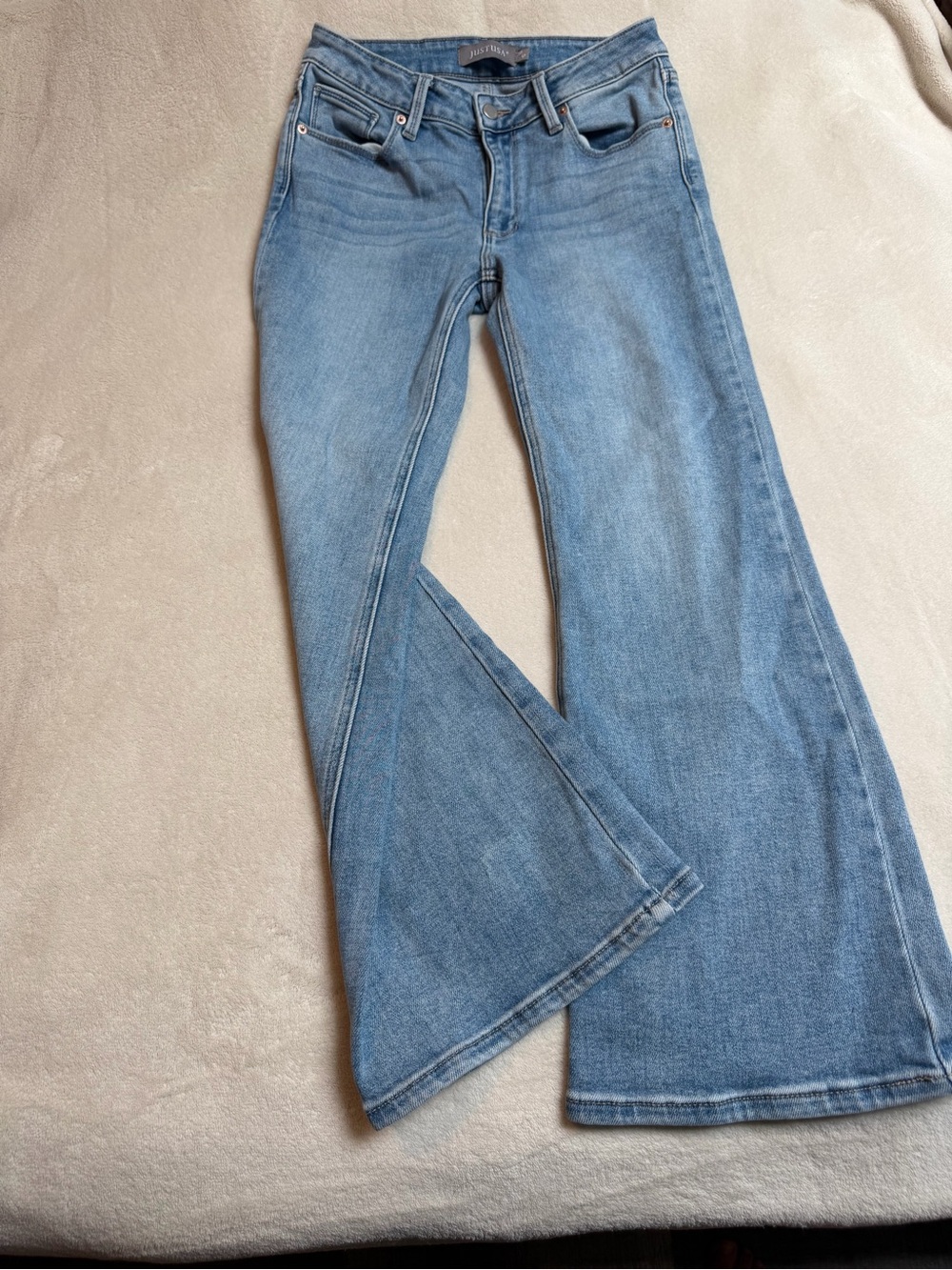 Just USA Light Wash Flare Jeans